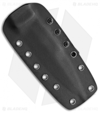 Hoffner Knives Hand Spear Fixed Blade Knife Black G-10 (4.875" Satin Serr)