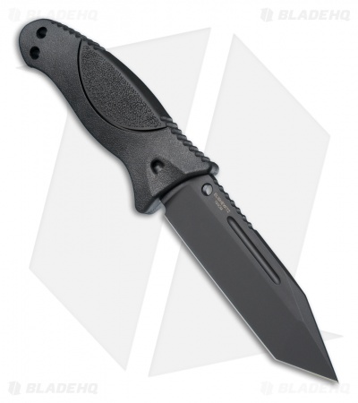Hogue Knives EX-F02 Tanto Fixed Blade Knife Black (4.5" Black A2) 35240