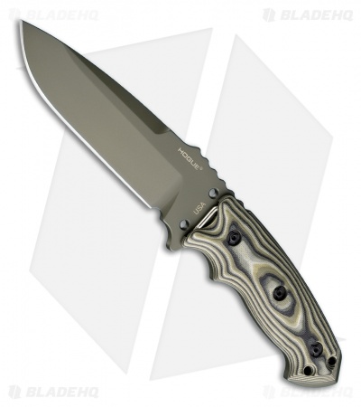 Hogue Knives EX-F01 Tactical Fixed Blade Knife Green G-10 (5.5" Green) 35171