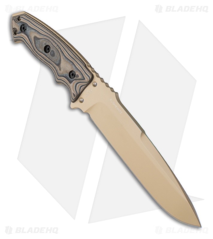 Hogue Knives EX-F01 Tactical Fixed Blade Knife Tan G-10 (7" Tan) 35153