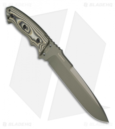 Hogue Knives EX-F01 Tactical Fixed Blade Knife Green G-10 (7" Green) 35151
