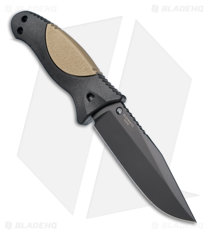 Hogue Knives EX-F02 Clip Point Fixed Blade Flat Dark Earth (4.5" Black) 35253