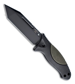 Hogue Knives EX-F02 Tanto Fixed Blade Knife OD Green (4.5" Black) 35241