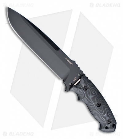 Hogue Knives EX-F01 Large Tactical Fixed Blade Black G10 (7" Plain) 35159*DISC*