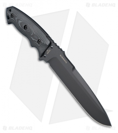 Hogue Knives EX-F01 Large Tactical Fixed Blade Black G10 (7" Plain) 35159*DISC*