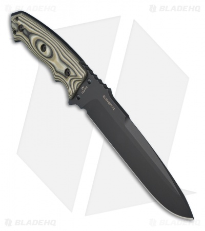 Hogue Knives EX-F01 Large Tactical Fixed Blade Knife Green G10 (7" Plain) 35158