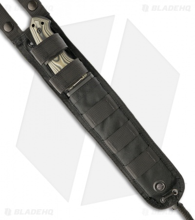 Hogue Knives EX-F01 Large Tactical Fixed Blade Knife Green G10 (7" Plain) 35158