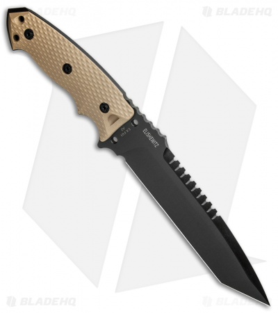 Hogue Knives EX-F01 Large Tanto Fixed Blade FDE G-10 (7" Black) 35108