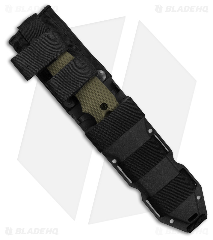Hogue Knives EX-F01 Tactical Tanto Fixed Blade OD Green G-10 (5.5" Black) 35128