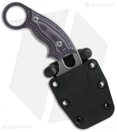 Hogue Knives EX-F03 Hawkbill Karambit Knife Purple G-Mascus (2.25" SW) 35328