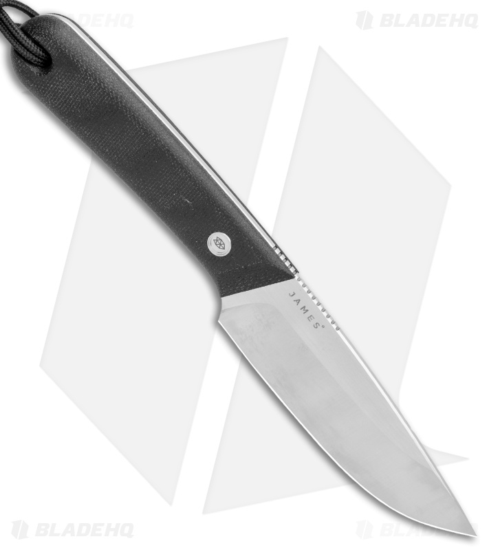 bushdebrunt　jamesfook checkmate 【L】 James Brand The Barnes Frame Lock Knife Black Ti - Blade HQ