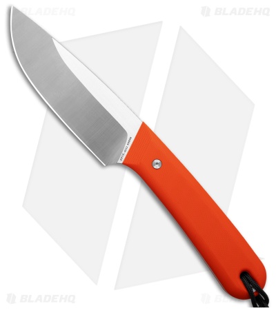 The James Brand Hell Gap Fixed Blade Knife Orange G-10 (3.6" Satin)