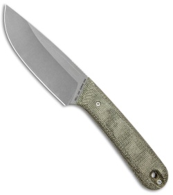 The James Brand Hell Gap Fixed Blade Knife OD Green Micarta (3.6" Satin)