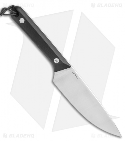 The James Brand Hells Canyon Fixed Blade Knife Black G-10 (5.25" Satin)