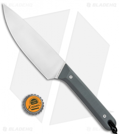 The James Brand The Hell's Canyon Fixed Blade Knife Gray G-10 (5.25" Satin)