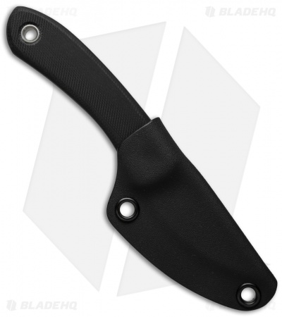 JB Knife & Tool Companion Fixed Blade Knife Black G-10 (2.3" Acid SW)