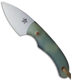 JB Knife & Tool Little Chub Fixed Blade Knife Jade G-10 (2.75" Satin)