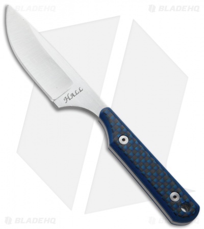 Jeff Hall Custom Neck Knife Blue G10/CF (2.125" Satin) 