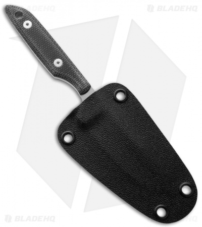 Jeff Hall Custom Neck Knife Black Micarta (2.125" Satin) 