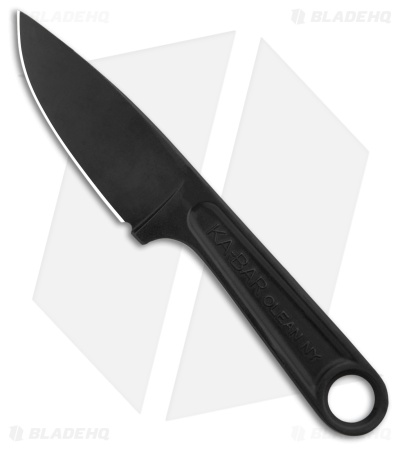 Ka-Bar Forged Wrench Knife Fixed Blade Black Steel (3.125" Black) 1119BK