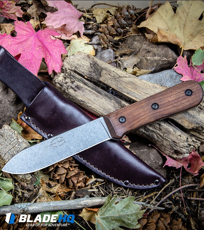 Ka-Bar Becker Kephart Fixed Blade Knife Walnut (5.25" Satin) BK62
