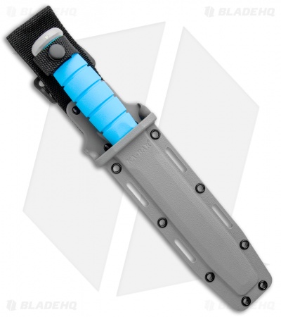 Ka-Bar Bowie USSF Space-Bar Fixed Blade Knife Blue Kraton (7" Gray) 1313SF Force