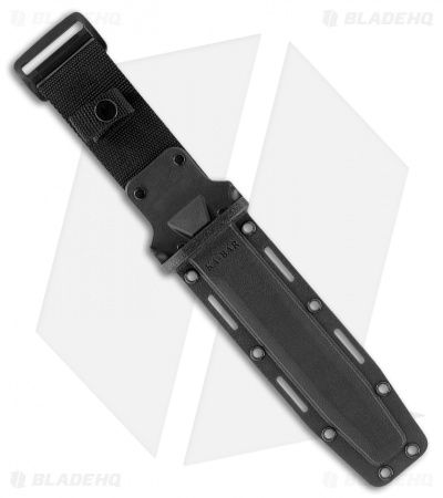 Ka-Bar Bowie D2 Extreme Fixed Blade Knife Black Kraton (7" Black) 