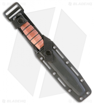 Ka-Bar Bowie Full Size USMC Knife GFN Sheath (7" Black Serr) 5017