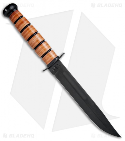 Ka-Bar Bowie Navy Operation Enduring Freedom Fixed Blade Knife (7" Black) 9170