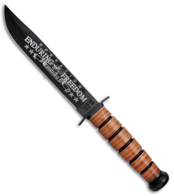 Ka-Bar Bowie Navy Operation Enduring Freedom Fixed Blade Knife (7&quot; Black) 9170 | 90797