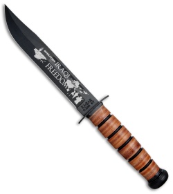 Ka-Bar Bowie US Navy Operation Iraqi Freedom Fixed Blade Knife (7&quot; Black) 9131 | 90796