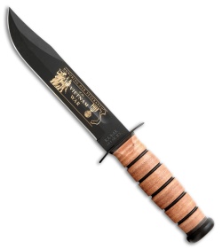 Ka-Bar Bowie US Navy Vietnam War Commemorative Fixed Blade Knife (7&quot; Black) 9141 | 79953