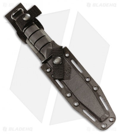 Ka-Bar Short Tanto Fighting/Utility Knife Black GFN Sheath (5.25" Black) 5054