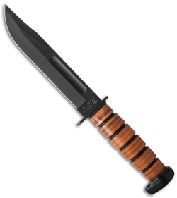 Ka-Bar Bowie Dog's Head Utility Fixed Blade Knife (7&quot; Black) 1317 | 38792