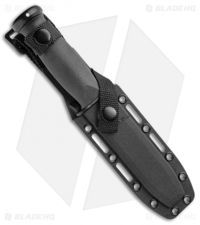 Ka-Bar Mark I Knife w/ Kraton Handle (5.125" Black Plain) 02-2221