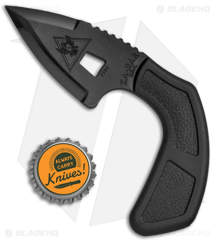 Ka-Bar TDI Shark Bite Fixed Blade Knife (2.6" Black Ultramid) 9908