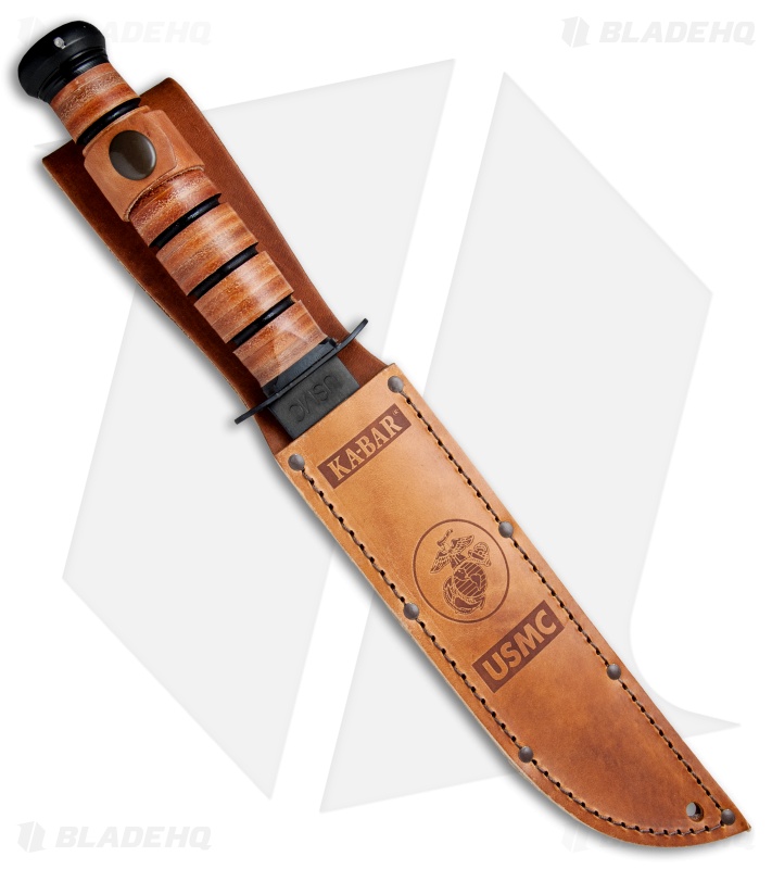 Ka-Bar Bowie 120th Anniversary USMC Fixed Knife - Blade HQ