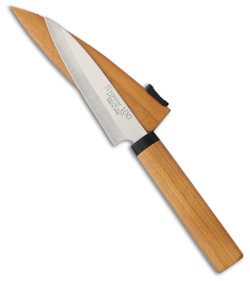 Kanetsune Fruit Knife 3.625&quot; Cherry Wood KC075 | 76562