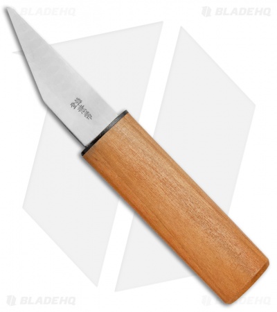 Kanetsune Kiridashi Fixed Blade Knife Cherry Wood (2.75