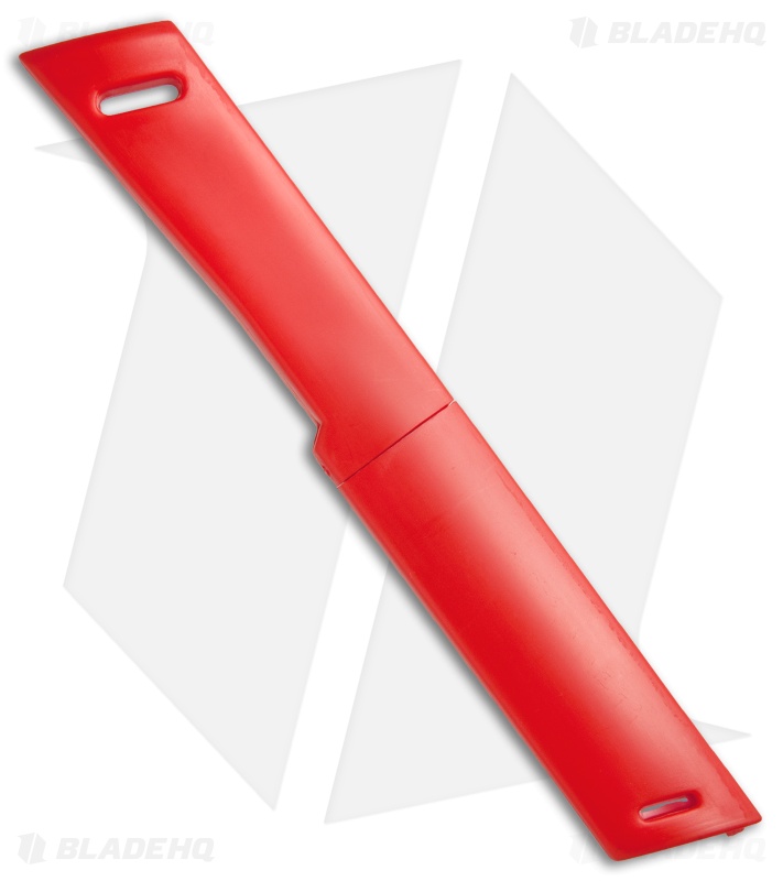 Kanetsune Kiridashi Fixed Blade Knife Red Plastic (2.5" Satin)