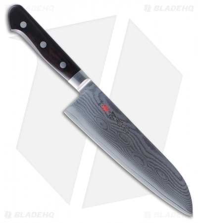 Kanetsune 7.5"  Santoku Knife Black Wood KT-103