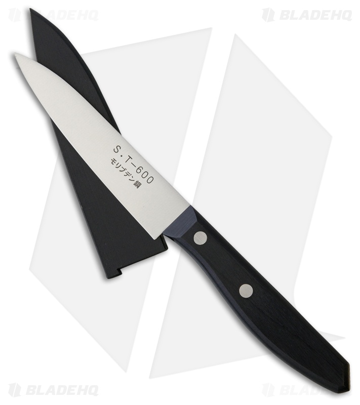 Kanetsune Fruit Knife ST-600  4" Black Wood KC071