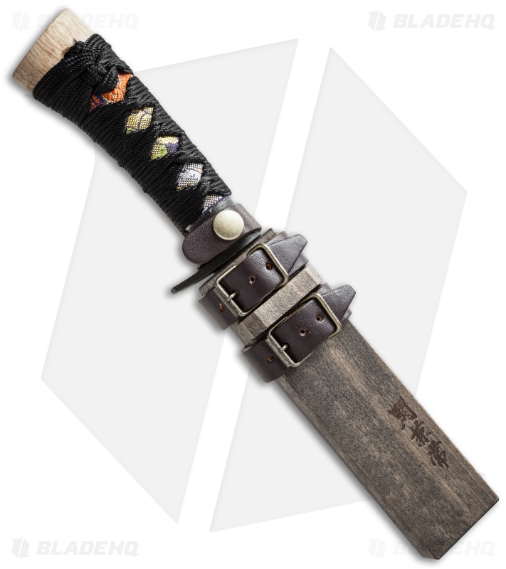 Kanetsune Nishiki Fixed Blade Knife Tsukamaki (4.875