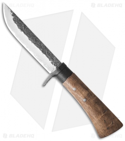 Kanetsune Shun-2 Large Fixed Blade Knife Oak (4.75" Damascus)