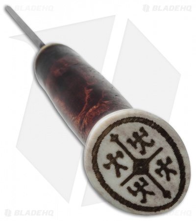 Karesuando Kniven Nulpu Fixed Blade Knife Curly Birch (3.125" Satin)