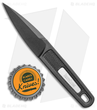 Kershaw Electron Dagger Fixed Blade Knife Black GFN (2.4" Black GFN) 1396