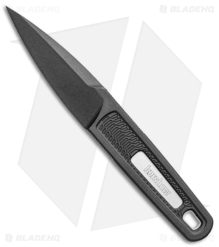Kershaw Electron Dagger Fixed Blade Knife Black GFN (2.4" Black GFN) 1396