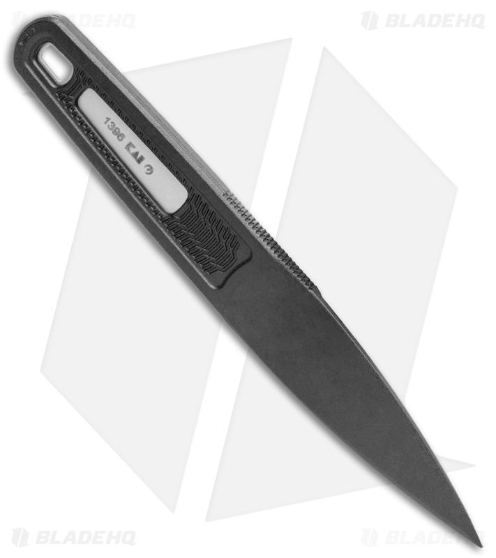 Kershaw Electron Dagger Fixed Blade Knife Black GFN (2.4" Black GFN) 1396