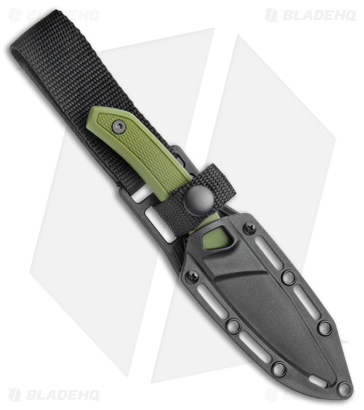 Kershaw Deschutes Caper Fixed Blade Knife Green (3.3" Stonewash) 1882