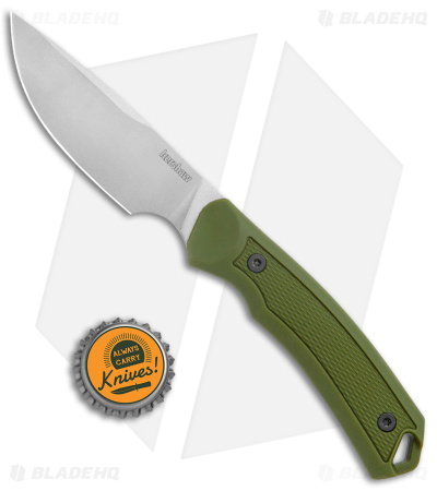Kershaw Deschutes Skinner Fixed Blade Knife Green (3.9" Stonewash) 1883